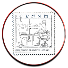 Karl am PC Comic Handzeichnung (in Windows-Anfänger Schulungen verwendet)