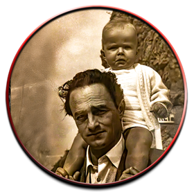 Vater und Sohn Karl Rittmann - beide schlecht gelaunt