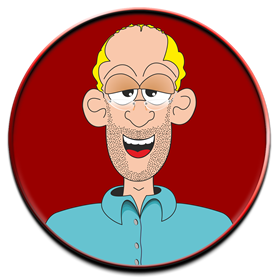 karDEL als Comic-Figur in CorelDraw gebastelt